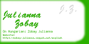 julianna zobay business card